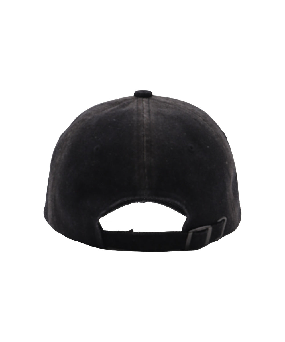 ロゴ刺繍エイジングデニムキャップ