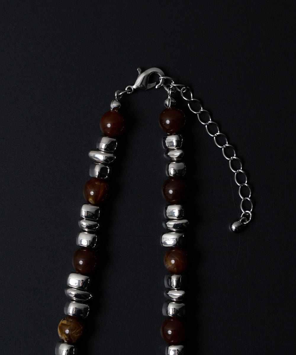 Mクラックデザインネックレス