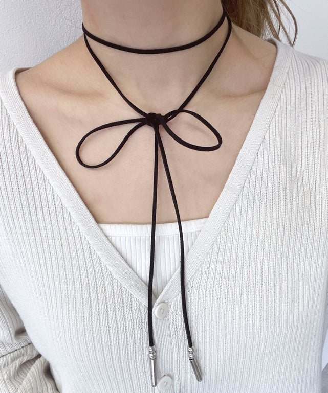 LFスエードチョーカー/ブラック