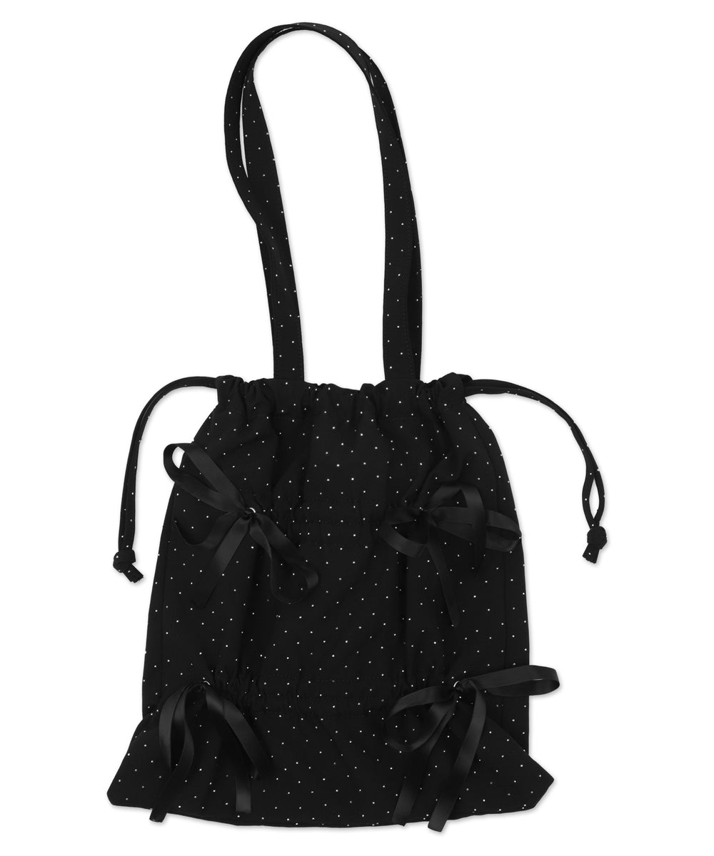 ドロストリボンギャザートート