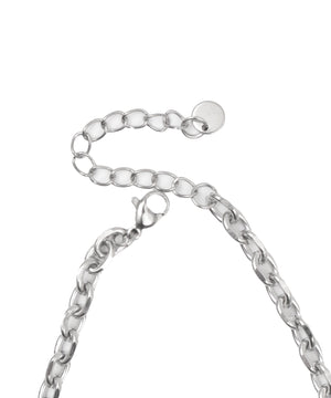 Lキラキラパールチェーンネックレス