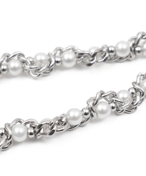 Lパールチェーンネックレス