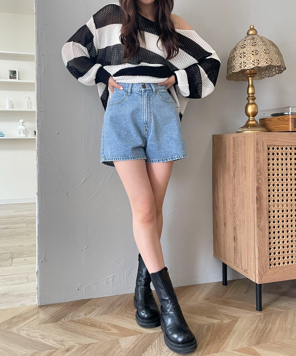 デニム淡 モデル：160cm M着用