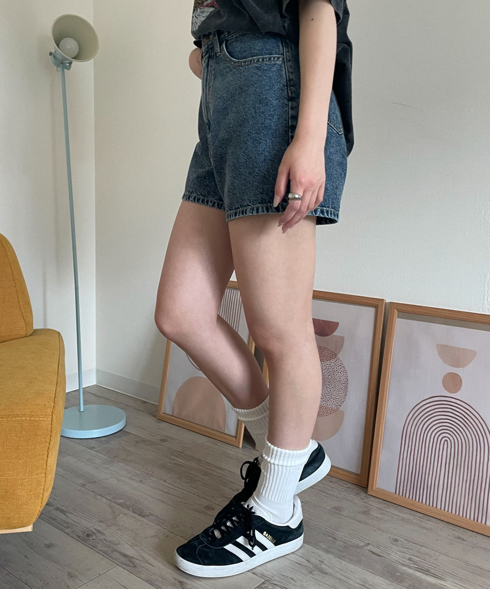 デニム中濃加工 モデル：160cm M着用