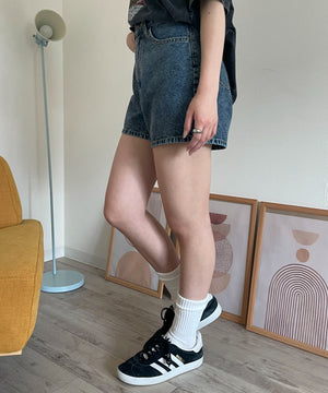 デニム中濃加工 モデル：160cm M着用