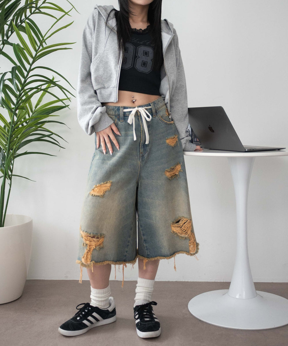 デニム淡 モデル：159cm M着用