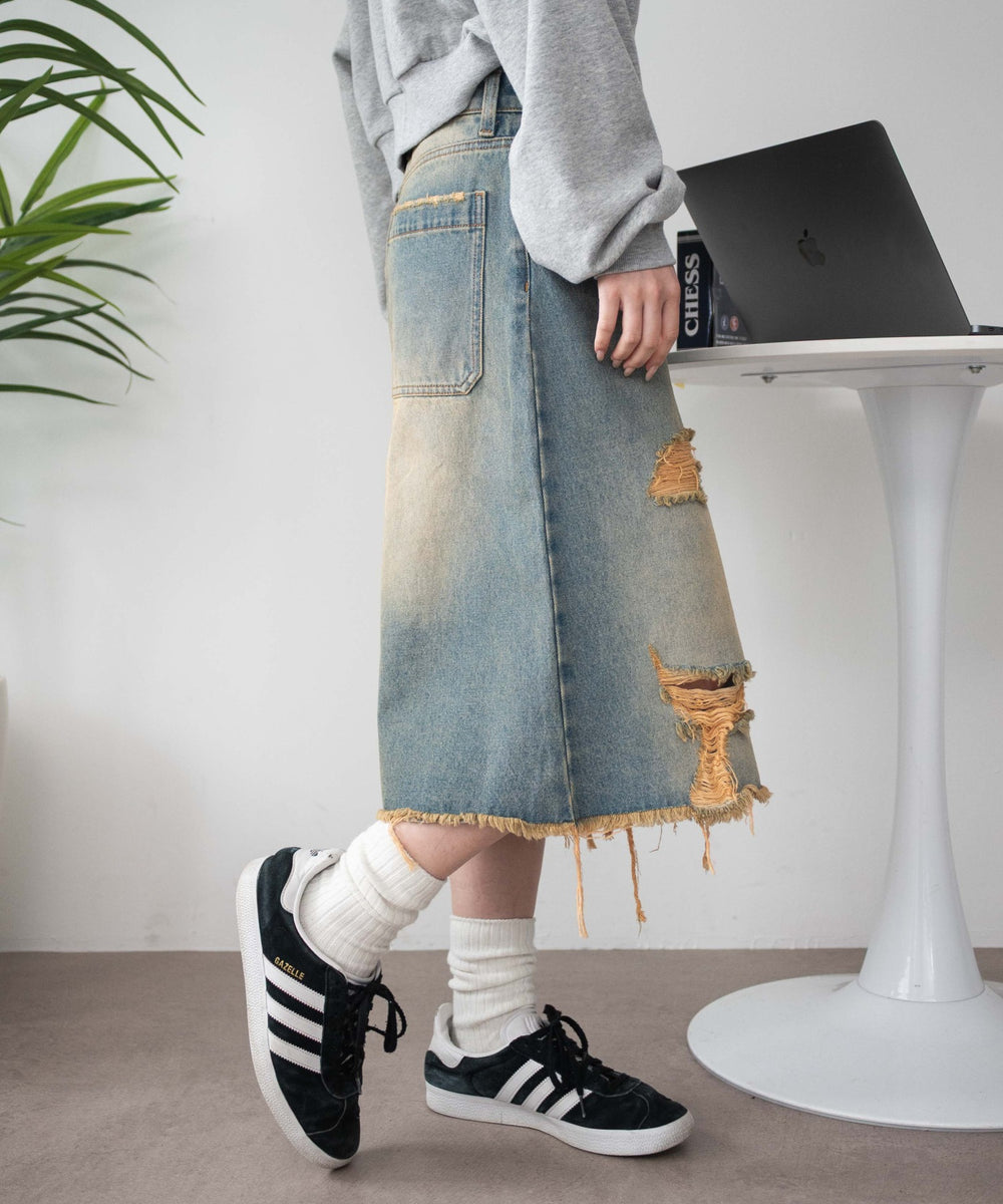 デニム淡 モデル：159cm M着用