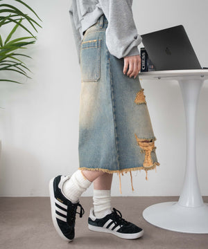 デニム淡 モデル：159cm M着用