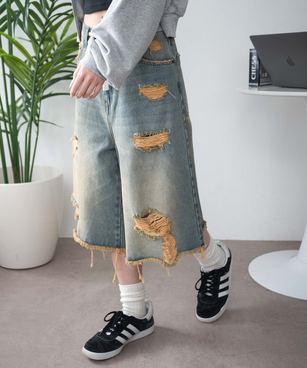 デニム淡 モデル：159cm M着用