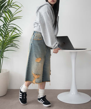 デニム淡 モデル：159cm M着用