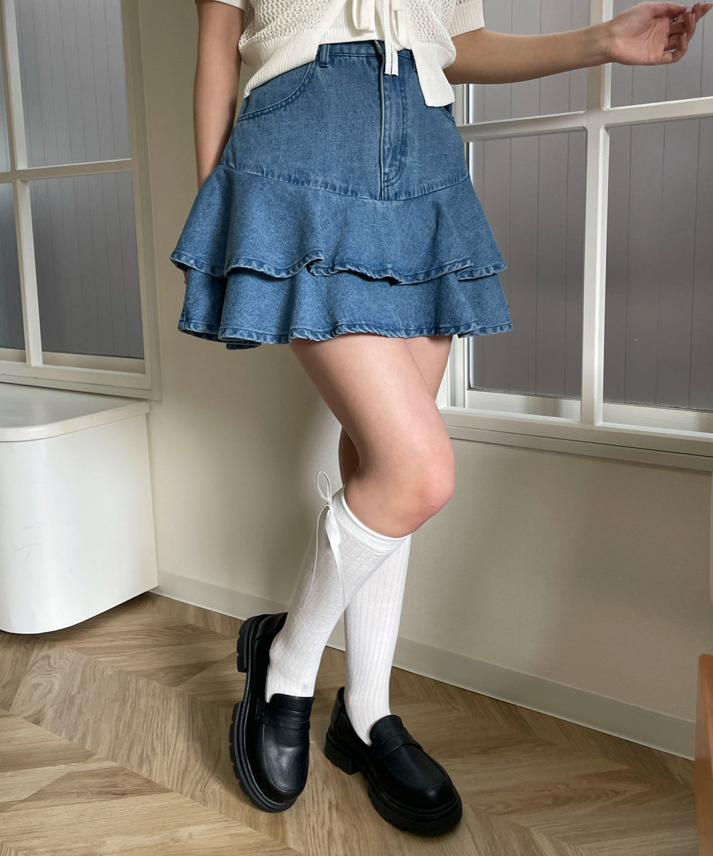 デニム淡 モデル：160cm F着用