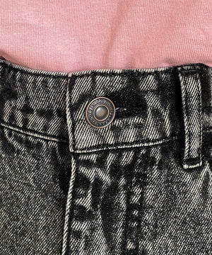 デニムフリルミニスカート