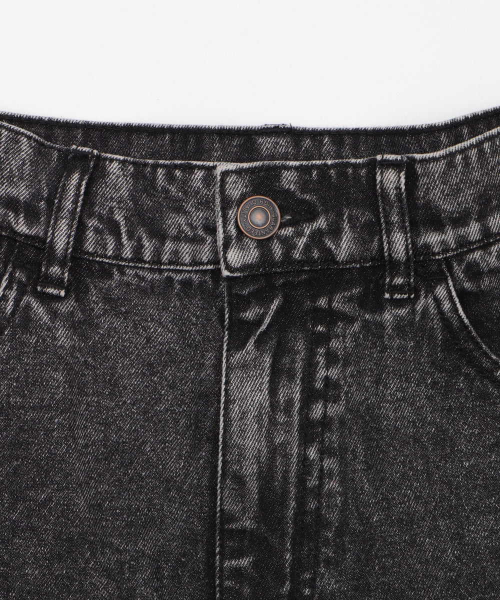 デニムフリルミニスカート