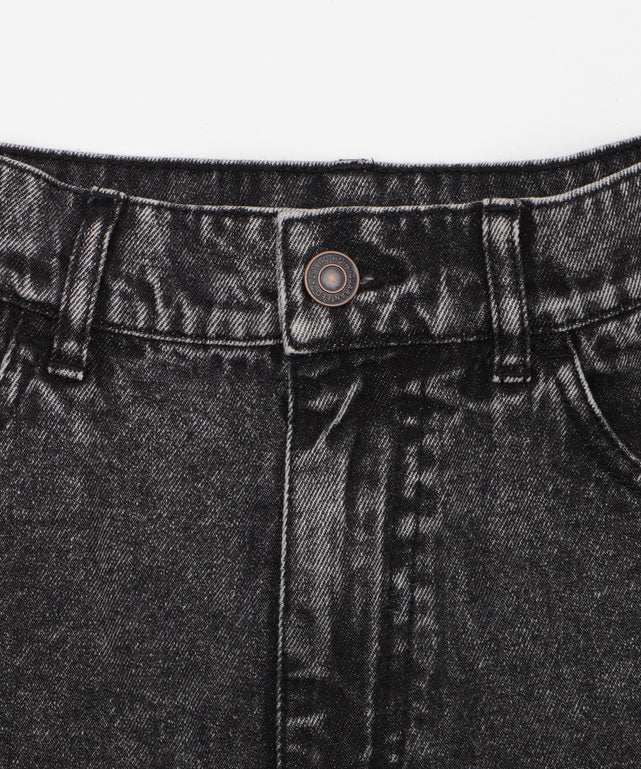 デニムフリルミニスカート