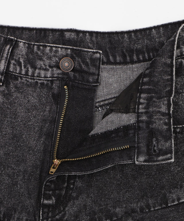 デニムフリルミニスカート