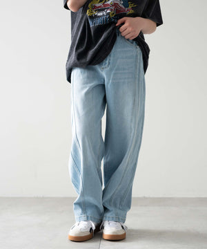 デニム淡 モデル：156cm M-160着用