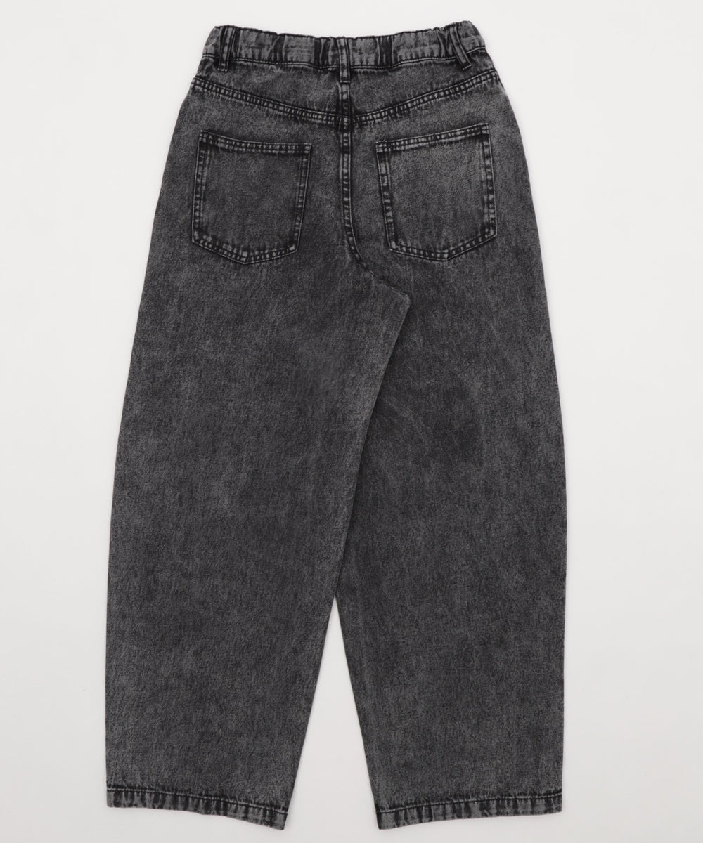 イージー3Dバレルレッグデニムパンツ（JUNIOR）