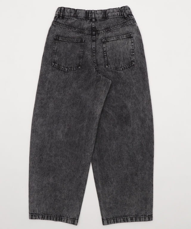 イージー3Dバレルレッグデニムパンツ（JUNIOR）