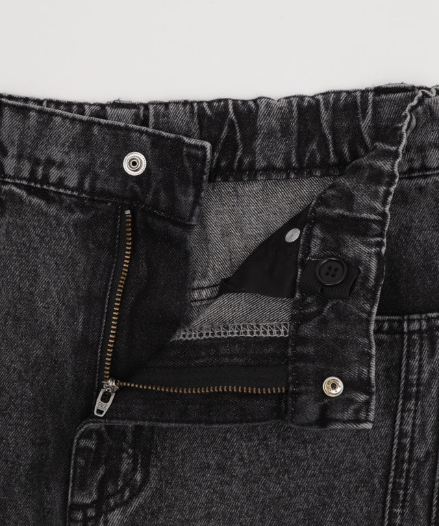 イージー3Dバレルレッグデニムパンツ（JUNIOR）