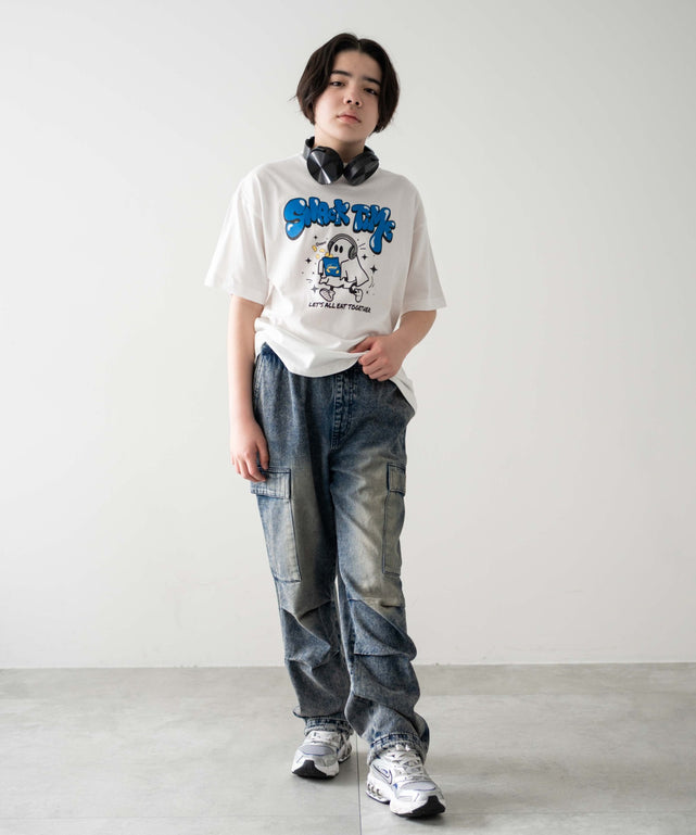 デニム中濃加工 モデル：156cm M-160 着用