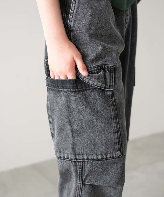 デニムイージーカーゴパンツ（JUNIOR）