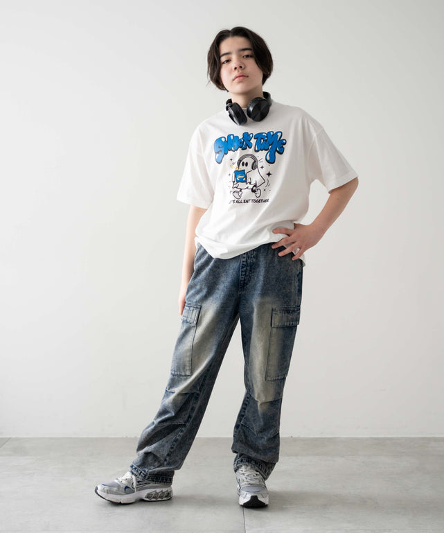 デニム中濃加工 モデル：156cm M-160 着用