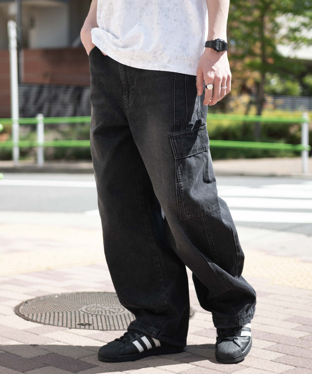 デニムブラックソノタ　モデル:180cm L着用