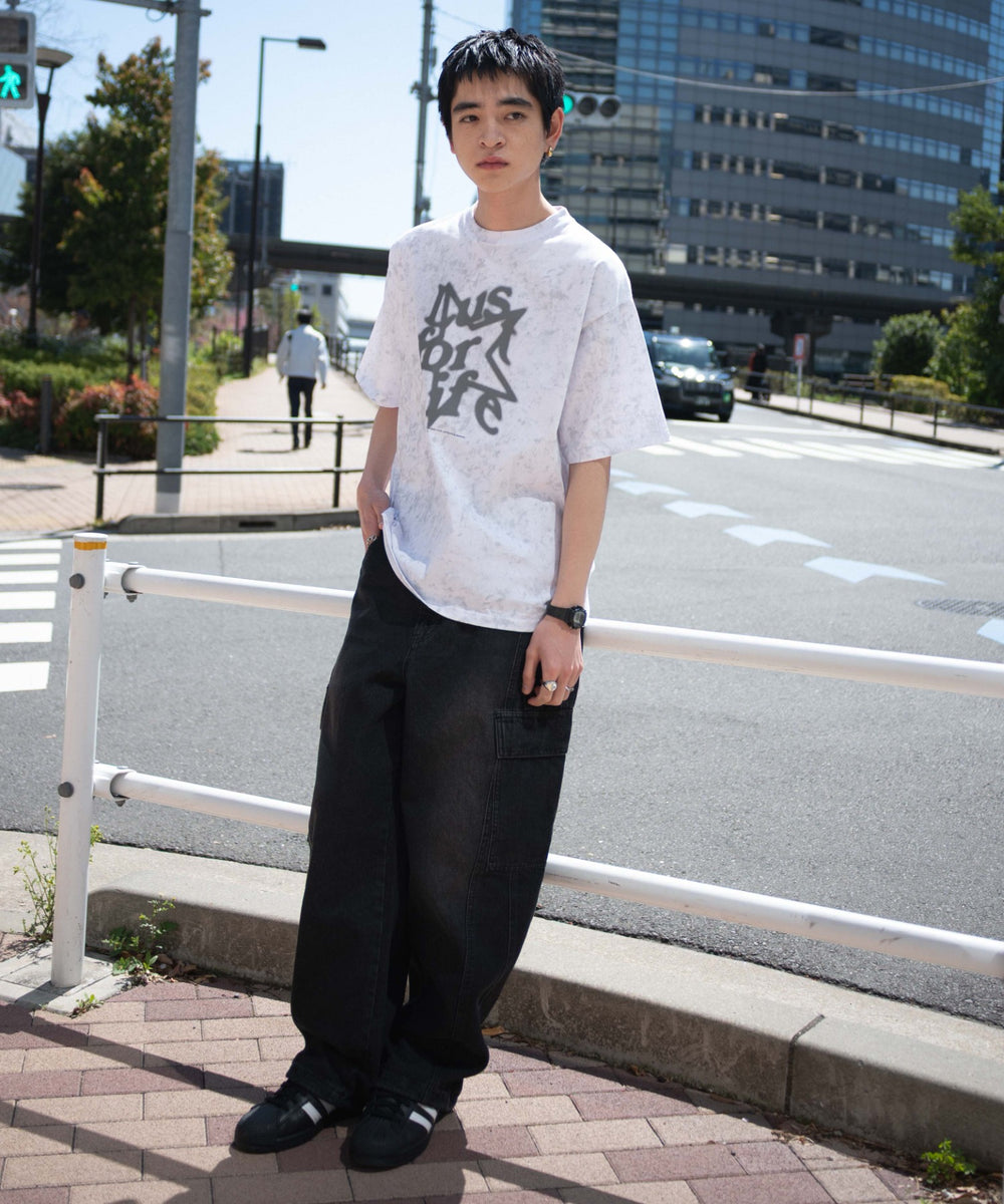 デニムブラックソノタ　モデル:180cm L着用