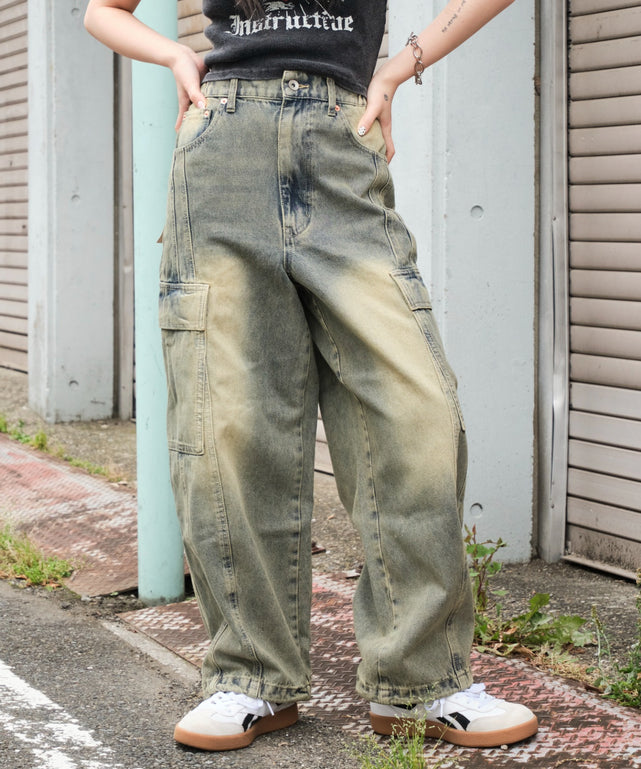 デニム淡加工　モデル:159cm S着用