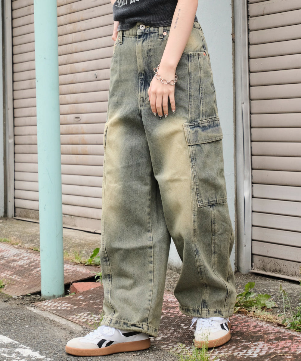 デニム淡加工　モデル:159cm S着用