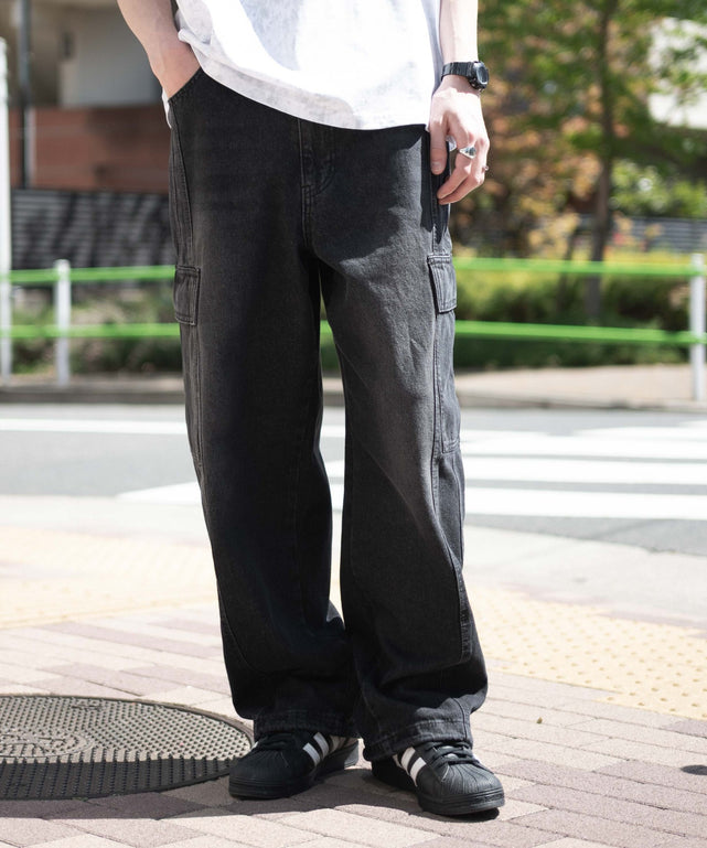 デニムブラックソノタ　モデル:180cm L着用