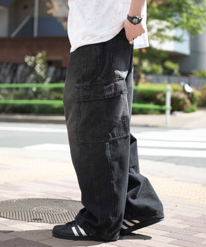 デニムブラックソノタ　モデル:180cm L着用