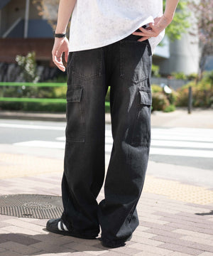 デニムブラックソノタ　モデル:180cm L着用