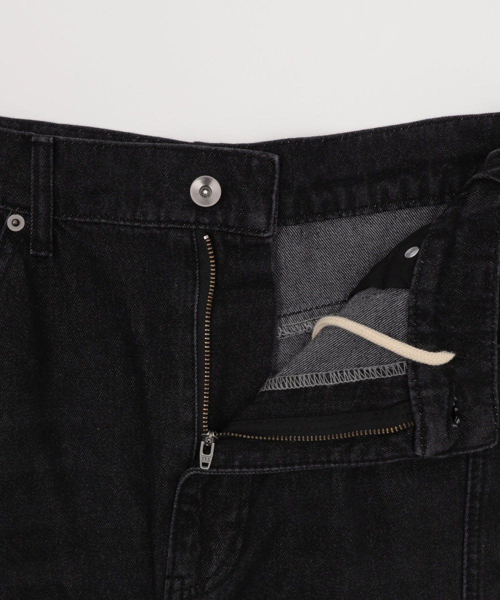 イージー3Dバレルレッグデニムカーゴパンツ