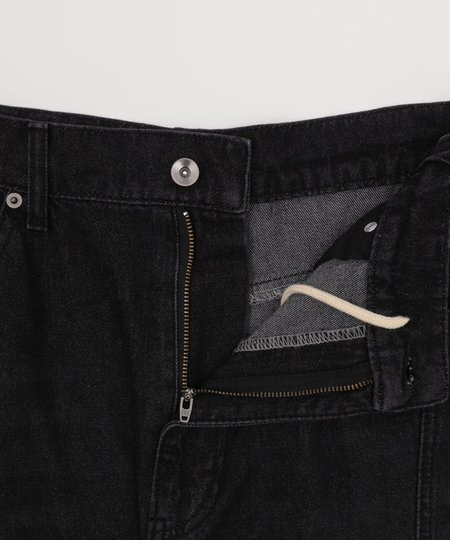 イージー3Dバレルレッグデニムカーゴパンツ