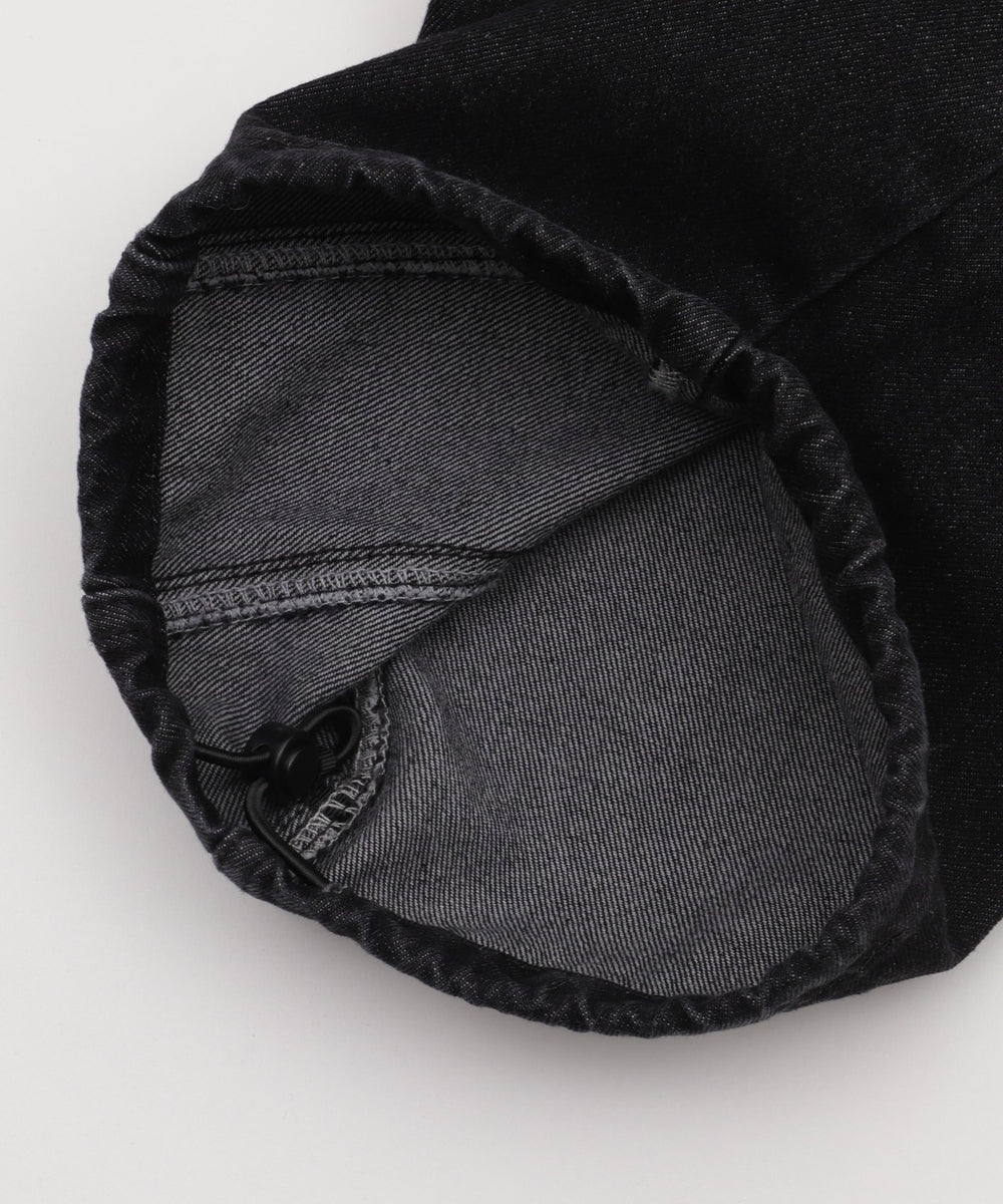 イージー3Dバレルレッグデニムカーゴパンツ