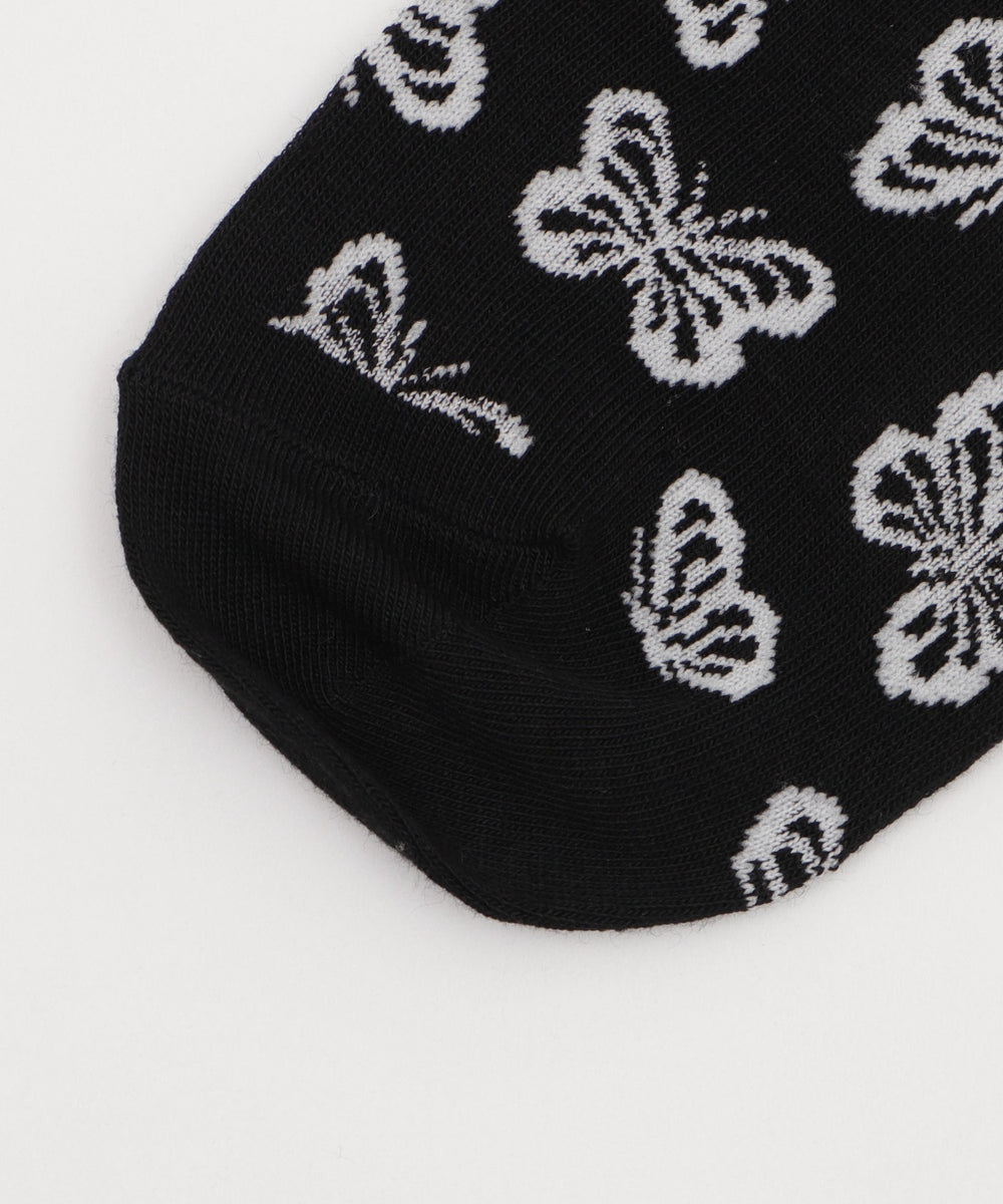 総柄バタフライショートソックス