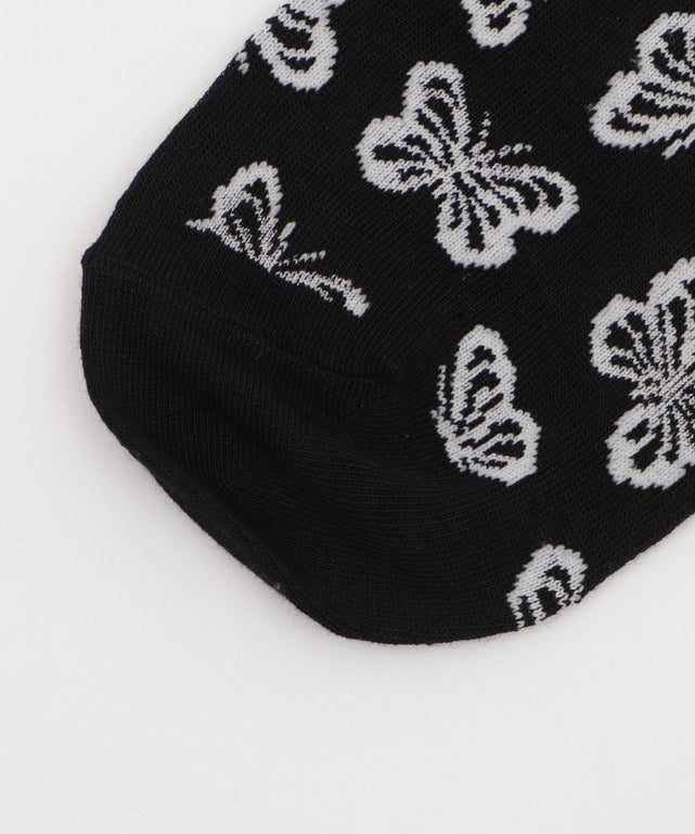 総柄バタフライショートソックス