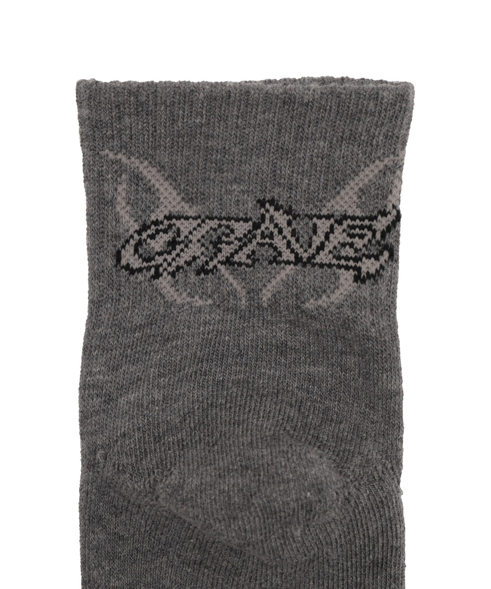 バックデザインアンクルパイルソックス(23-25cm)