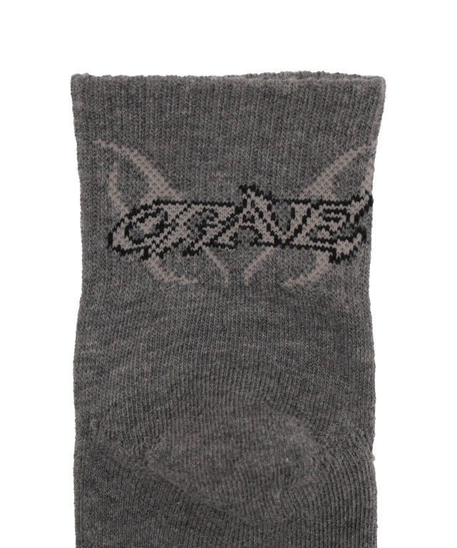 バックデザインアンクルパイルソックス(23-25cm)