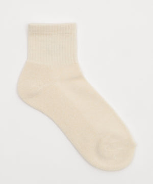 スター刺繍アンクルパイルソックス(23-25cm)