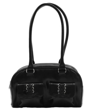 レースアップボストンバッグ