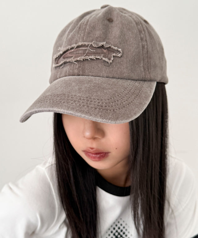 フリンジロゴピグメントキャップ/ブラウン