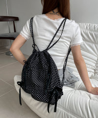 ドロストリボンギャザーナップサック