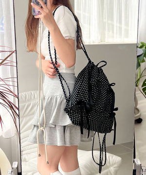 ドット柄ブラック（柄1）