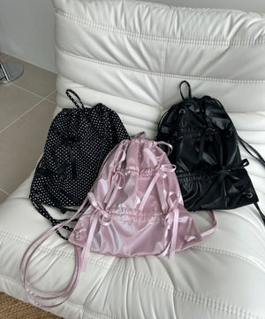 ドロストリボンギャザーナップサック