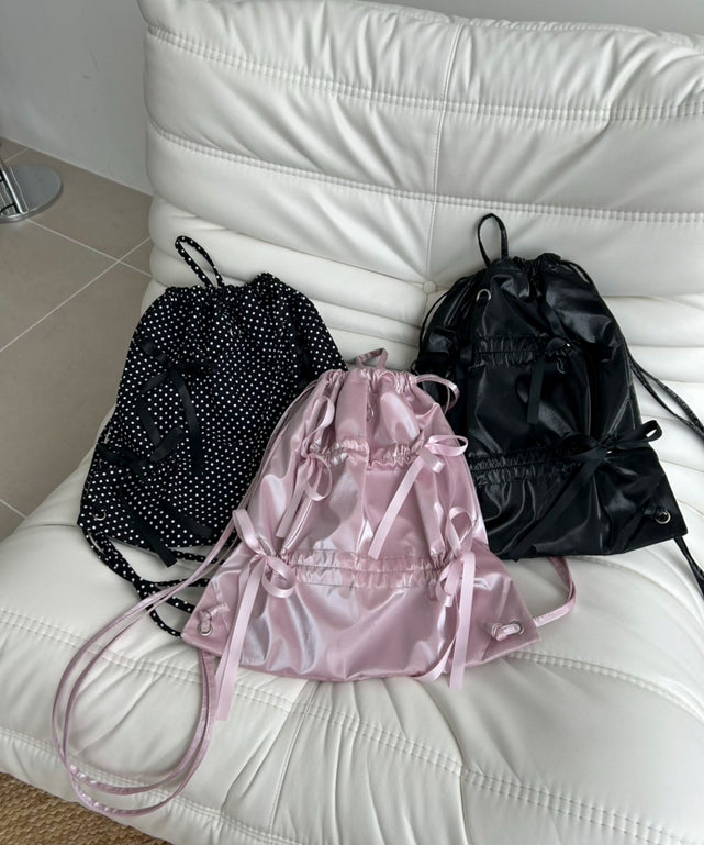 ドロストリボンギャザーナップサック