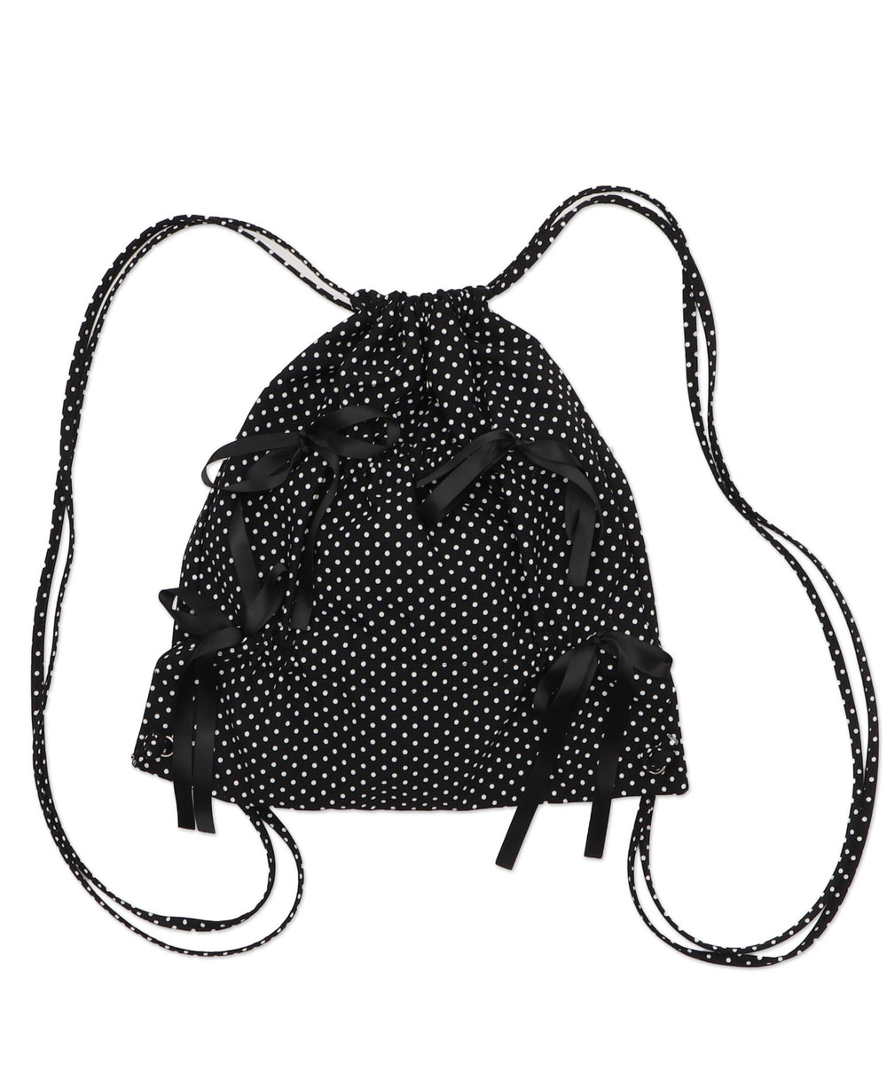 ドット柄ブラック（柄1）