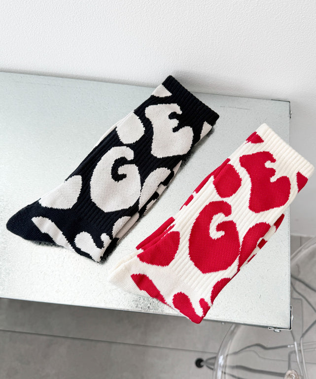 ロゴ総柄ソックス（R）(25-27cm)