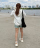ホワイト　モデル：155cm M着用